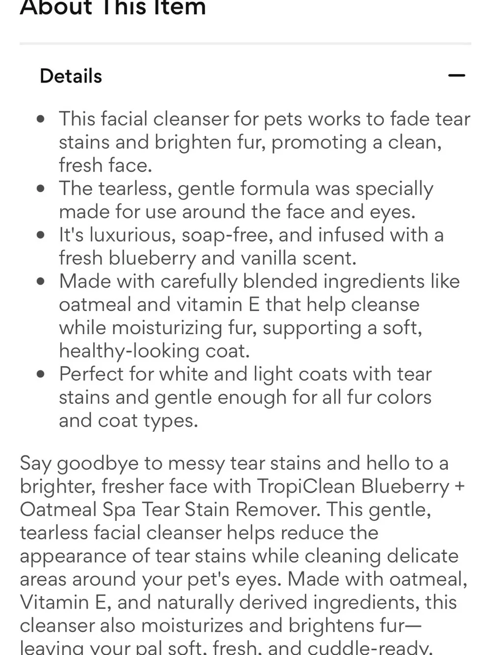 N/A lavish tear